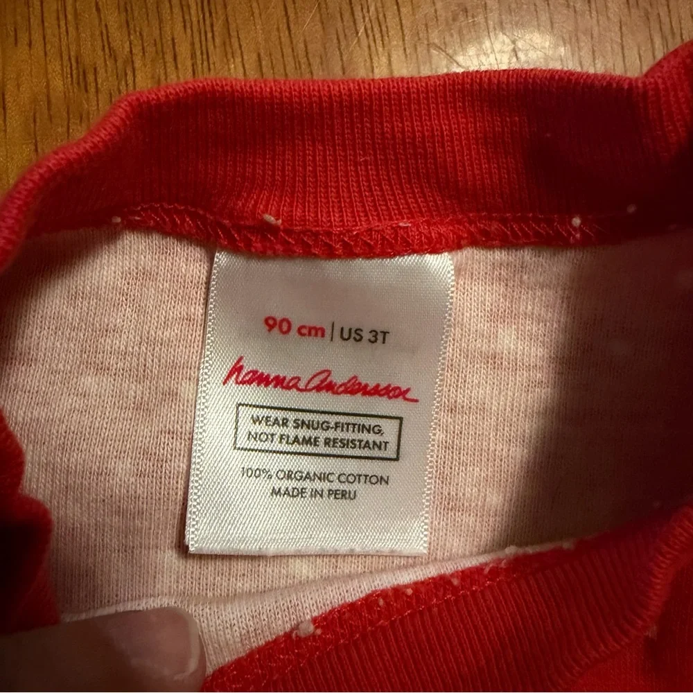 Hanna Andersson Nordic Snowflake‎ Pajama Set Size 3T Organic Cotton